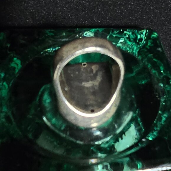 Sterling Silver & Pavé Medallion Ring - Picture 6 of 6